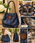 Button bag - Navy