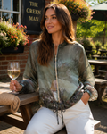 Scenic Bomber Jacket - Khaki