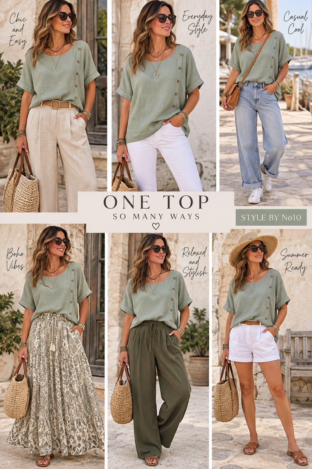 Side button detail top - Khaki