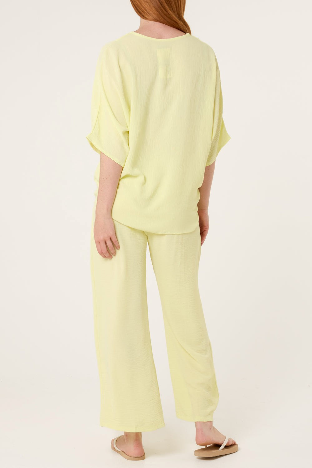Lightweight Co-Ord top/trousers - Lemon