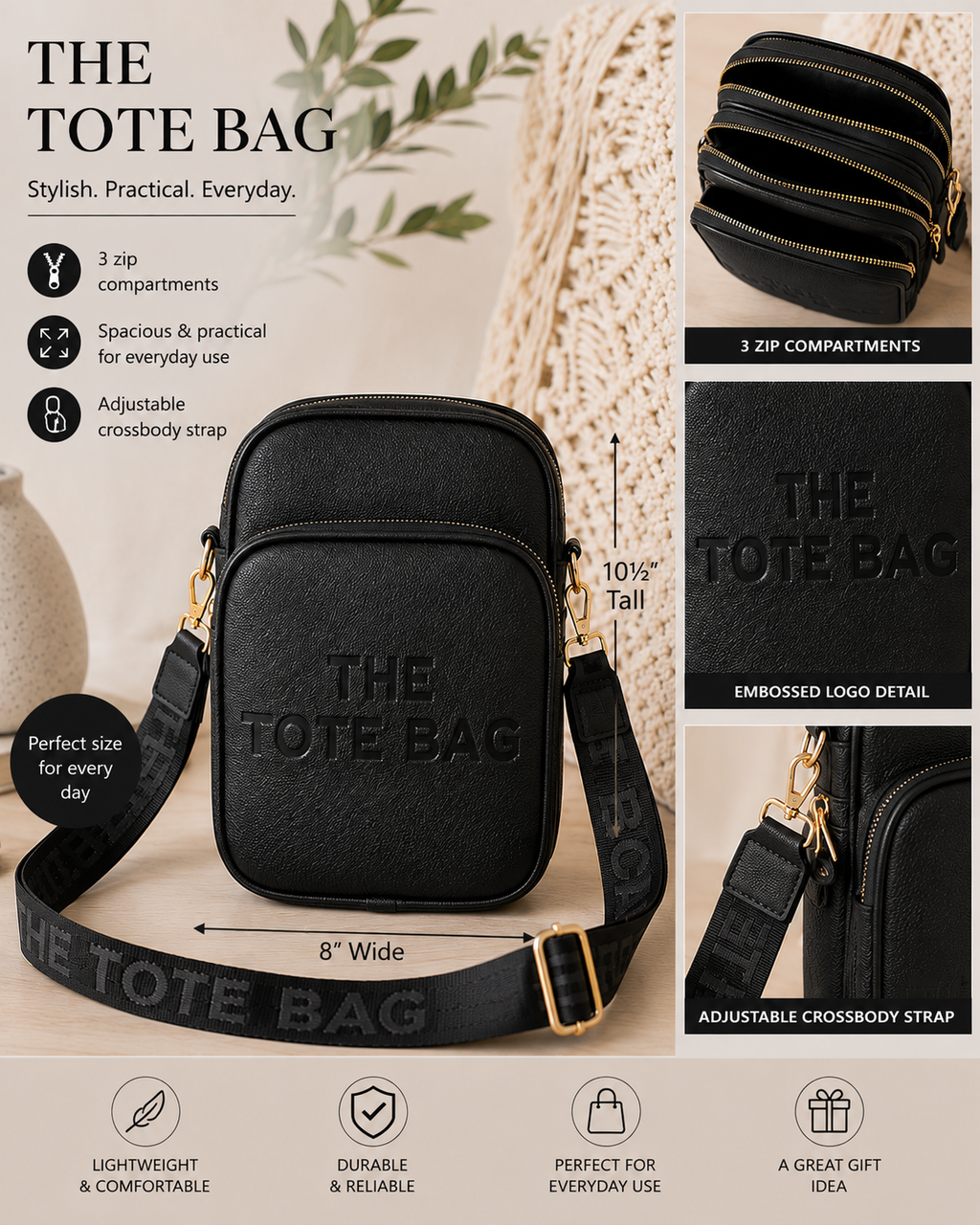 The tote bag - Black