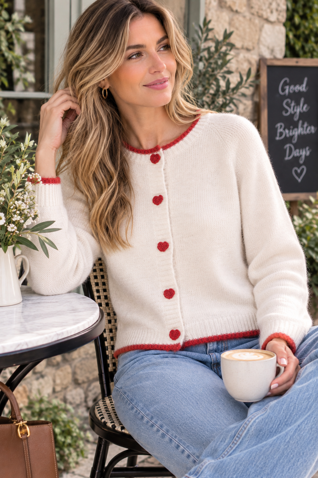 Heart Button Cardigan