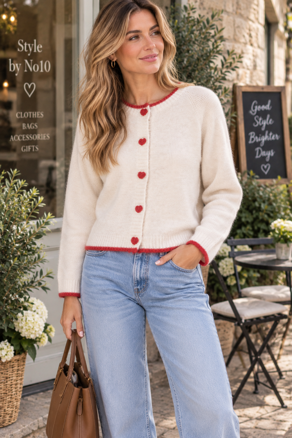 Heart Button Cardigan