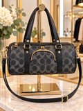 Black/Grey Monogram Bowler Bag