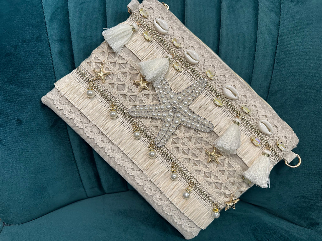 Starfish clutch bag