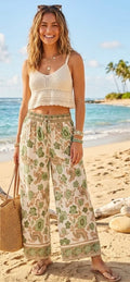 Floral trousers - Green