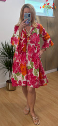 Georgi flower shift dress