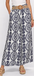 Palazzo wide-leg trousers - Navy