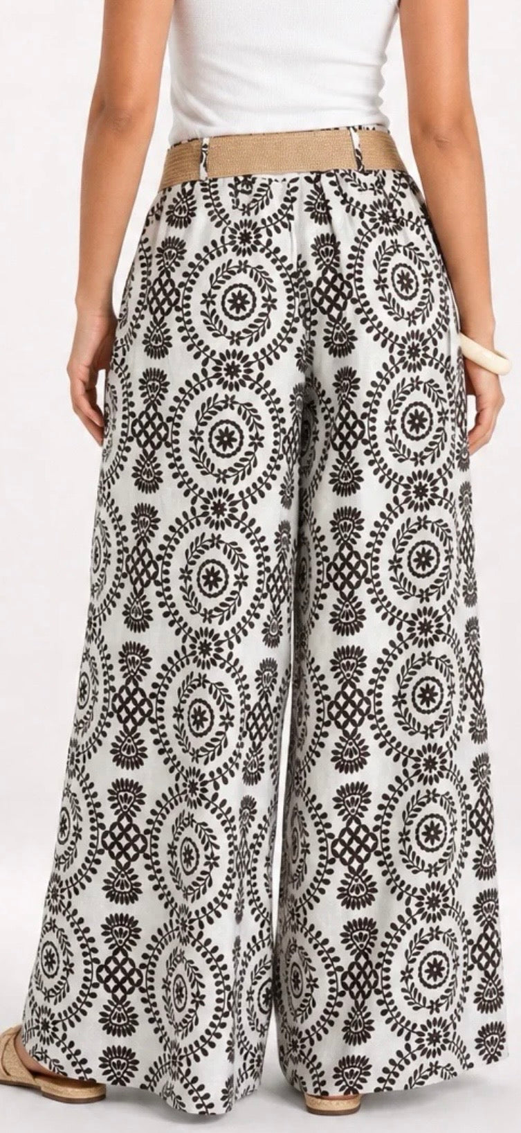 Palazzo wide-leg trousers - Chocolate Brown