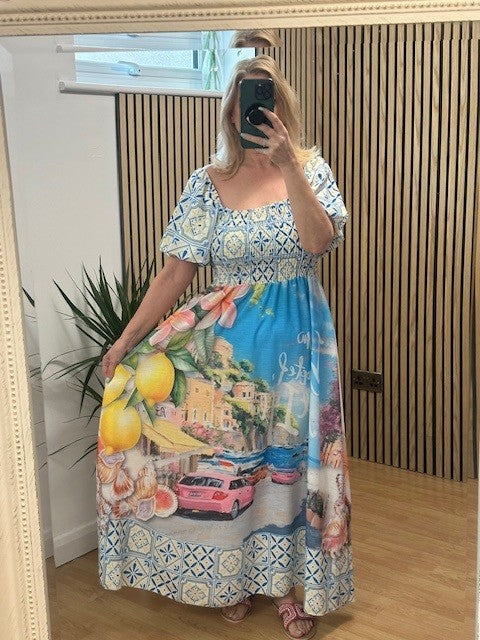 Italian Bardot dress