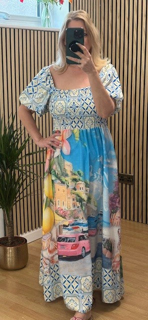 Italian Bardot dress
